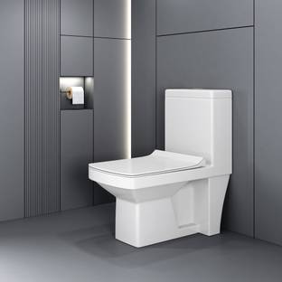 Bleu Bathware Battle / Anti-Bacterial/ EWC/ Water Closet/ Toilet/ (S trap 22.5cm - Floor Mount) Western Commode
