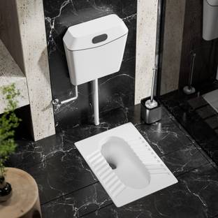 Flipkart SmartBuy 20"inch Indian Toilet Pan with Modern Flush Tank 20 inch Indian Commode