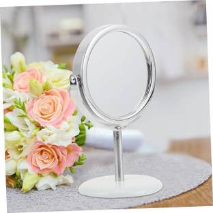Vaisag House Portable Tabletop Makeup Round Mirror Vanity Mirror