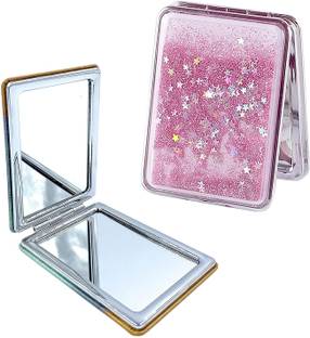 WEMOL Makeup Mirror Mini Portable Double-Sided Magnifying Handheld Mirror