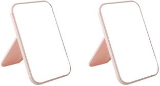 YELONA Portable Magnifying Makeup Mirror,Plastic Framed Dressing Table Travel Vanity