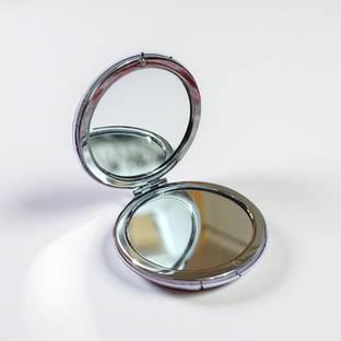 Nikki Bella Beautfy Korean Round Mini makeup mirror PU leather back