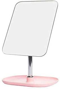 Triock Square Dish Beauty Mirror Folding Portable Tabletop Vanity countertop Mirror