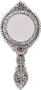 NIRMAL HANDI CRAFT Metal Handheld Mirror