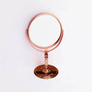 SHREESHREE Tabletop Double Side Shaving Makeup Vanity Mirror 360 Degree 5X Magnification