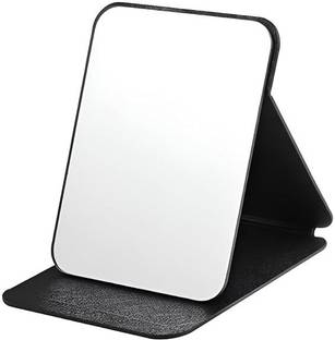 KEVANKI Compact Portable Folding Free Standing Travel Vanity Mirror,