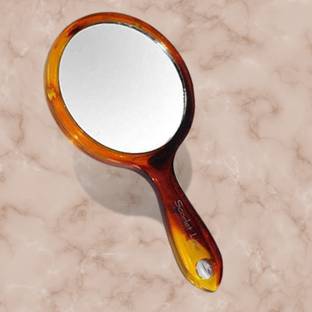 Scarlet Line Professional Series Small Double Sided Hand Mirror For Men & Women (Size 8.5 x 8 x 1 cm)