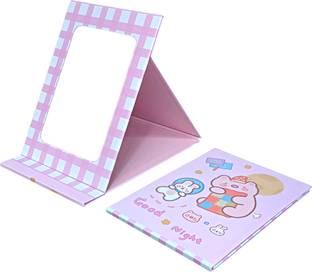 UniKart Printed Portable Folding Compact Vanity Makeup Mirror for Women,Travel, Personal