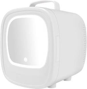 HOUSE OF QUIRK 6L Beauty Mini Fridge Skincare Refrigerator with Touch Screen Led Skin Care Makeup Mirr...
