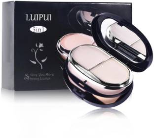 Luipui Compact Powder 5 in 1 Powder / Long lasting, Waterproof Compact