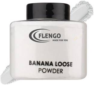 FLENGO; MADE FOR YOU Banana Loose Powder |Make Up Setting |Long-lasting Coverage |Reduces Shine| Compact