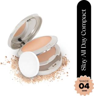 Hilary Rhoda Slay All Day Compact | 2 in 1 Compact | Matte & Shimmer Finish  Compact