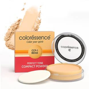 COLORESSENCE Perfect Tone Powder|Instant Glow|Matte Makeup Powder|Sweat Control C1 Compact