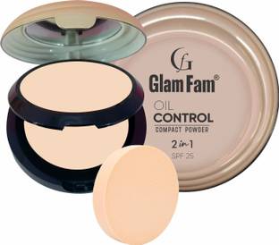 Glam Fam 2 In 1 Oil Control Compact Powder Compact