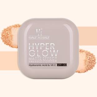 HALF N' HALF Hyper Glow Matte Effect, Hyaluronic Acid, Vit C SPF 30 Blendable Flawless Finish Compact