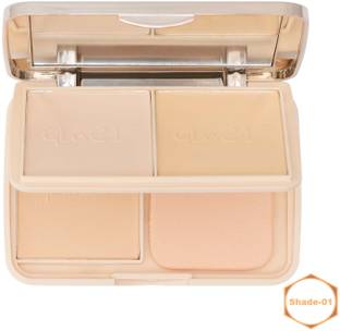 Glam21 3-in-1 Powder Cake Oil Control Compact Longlasting Soft Matte & Oil Free Formula Compact