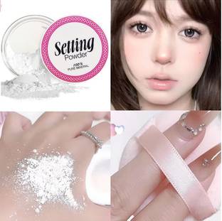 GABBU Korean Translucent Matte White Loose Powder Compact