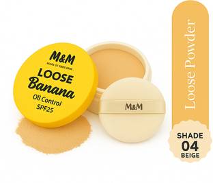 Elan beaute M&M Loose Banana Powder | Oil Control Loose Powder SPF 25+++ | Matte Finish Compact