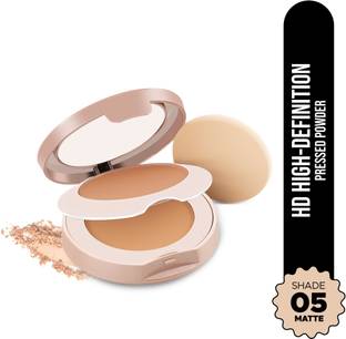 Hilary Rhoda High-Definition Pressed Powder | 2 in 1 Compact Powder | Shimmery & Matte Finish Compact