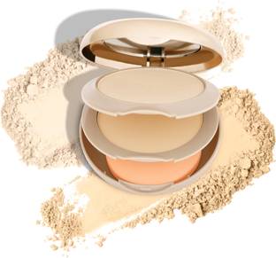 HALF N' HALF Face Filter Finishing with Shea Butter & VitaminE Super-Blendable Compact Powder Compact