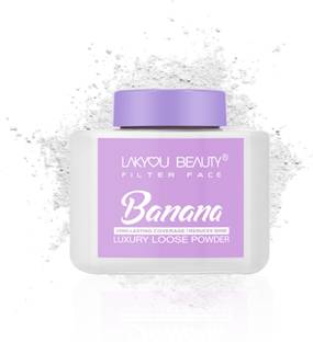 Lakyou Beauty Filter Face Banana Long-Lasting Coverage Reduce Shine Luxury Loose Powder Compact