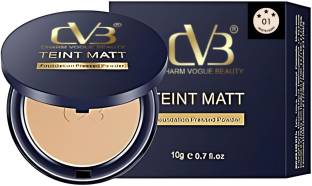 CVB Teint Matt Pressed Powder, Foundation Pressed Powder, Matte Finish Compact