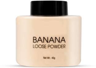 Glamway Cosmetics Banana Loose Mattifying Powder Make Up Premium Quality Compact