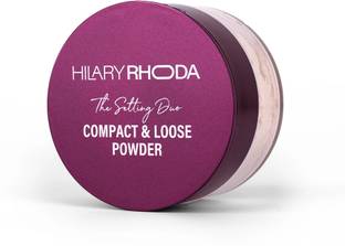 Hilary Rhoda The Setting Duo Compact &Loose Powder| 2-in-1 Compact &Loose Powder|Matte Finish Compact