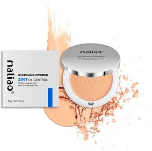 maliao Whitening Powder 2-in-1 Oil Control Compact Powder Compact