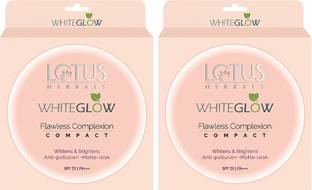LOTUS HERBALS WhiteGlow Flawless Complexion Compact 10g ( Rich Ivory , C1 ) ( Pack of 2 ) Compact