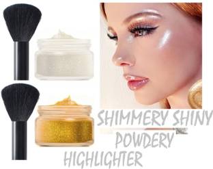 THTC Shimmery Gold And Silver Compact Powder Best Price Compact