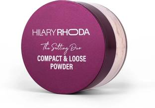 Hilary Rhoda The Setting Duo Compact &Loose Powder| 2-in-1 Compact &Loose Powder|Matte Finish Compact
