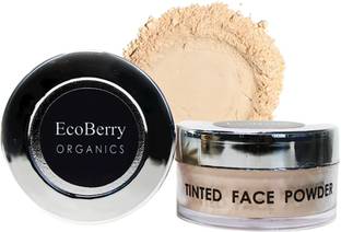 ecoberry Tinted Face Powder, Chemical & Talc Free, Sensitive Skin 100% Pure & Natural Compact