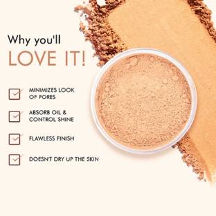 HUZURLU Oil Control Loose Powder Setting Make Up  Compact