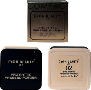 Lyon Beauty usa Pro Matte Pressed Super Bendable Compact Face Powder Soft Ivory Compact