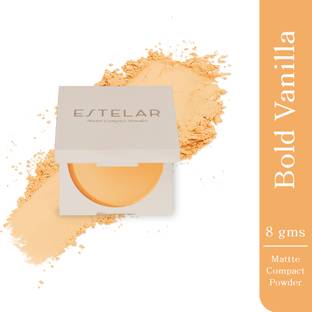 Estelar Matte Compact Powder with SPF 15, Long Lasting Upto 12 Hours, All Skin Type Compact