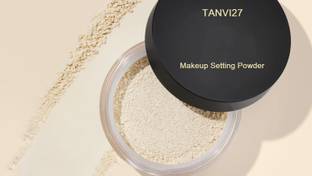 tanvi27 Makeup Setting Ultra Fine Loose Finish Powder Compact