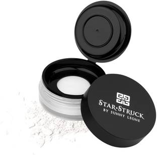 Star Struck By Sunny Leone Translucent HD Loose Powder For Make Up Setting, Fine Lines Treatment, Flawless Compact