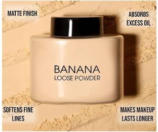 Arcanuy HD Loose Powder Banana Powder Soft Compact