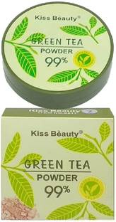 Kiss Beauty Green Tea Duel 2 in 1 Compact (Pack of2) Compact