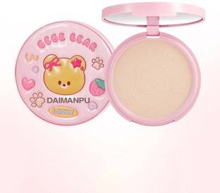 DAIMANPU GEGE BEAR Compact Powder, Setting Powder, Waterproof, Safe for Daily Use Compact