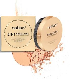 maliao Oil Control 2 in 1 Prime & Fine Matte Pressed Powder  Compact
