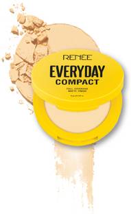Renee Everyday Compact Powder, Matte & Smooth Finish, Skincare Infused Makeup - 8gm Compact