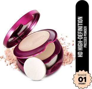 Hilary Rhoda High-Definition Pressed Powder | 2 in 1 Compact Powder | Shimmery & Matte Finish Compact