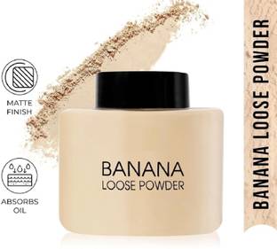 DARYUE Banana Loose Powder |Make Up Setting Powder |Provides Long-lasting Coverage | Compact