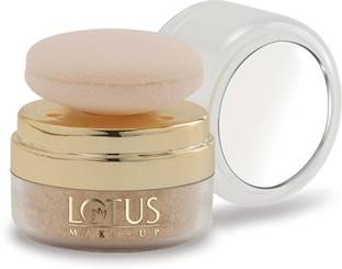 LOTUS MAKE - UP Naturalblend Translucent Loose Powder with Auto Puff SPF 15 Compact