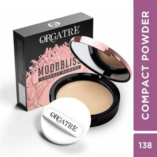 Orgatre MoodBliss Compact Powder - Matte Finish, Oil Control, Long-Lasting- Women Makeup Compact