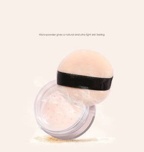 MYEONG Sweat Proof Loose Powder Face Makeup Matte Finish Powder Compact
