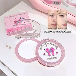 Gege Bear Compact Powder for Women – Oil Control & Full Coverage Face Powder[Pack 1] Compact