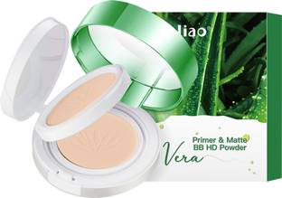 maliao Primer & Matte BB HD Powder - Aloe Vera Infused for Flawless Matte Finish Compact